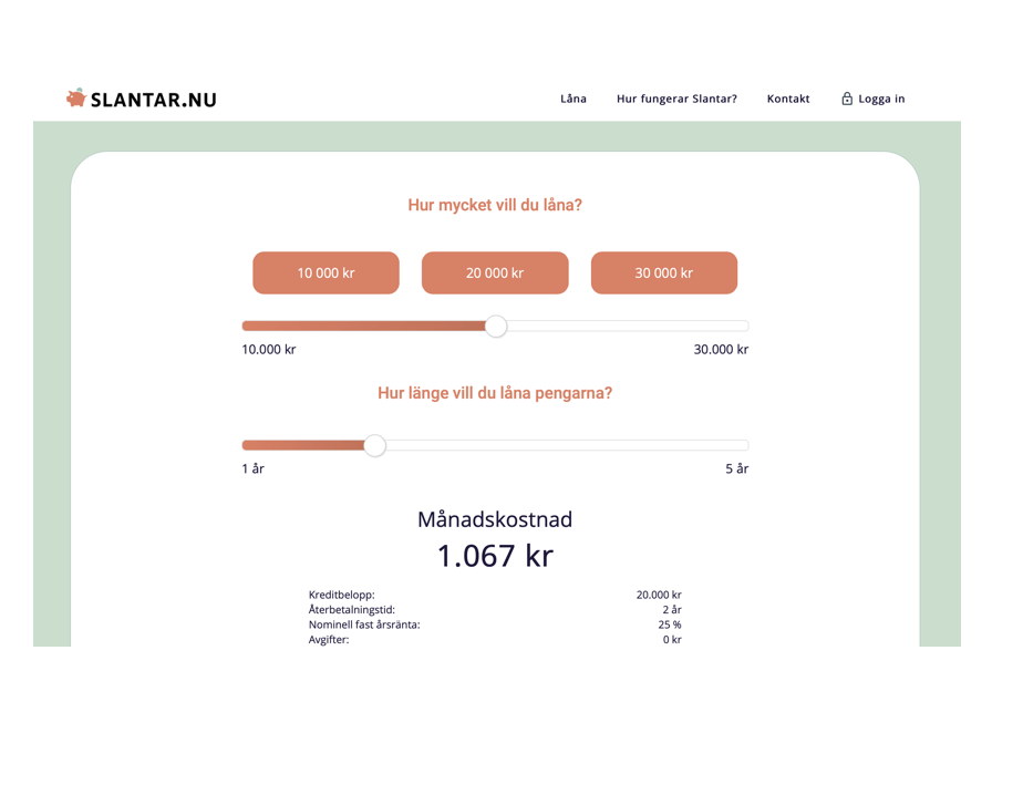 slantar lån